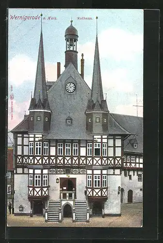 AK Wernigerode / Harz, Rathaus