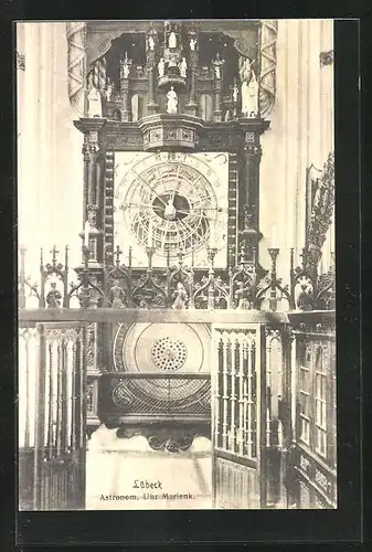 AK Lübeck, Astronom-Uhr in der Marienkirche