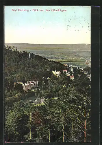 AK Bad Harzburg, Blick von der Ettersklippen