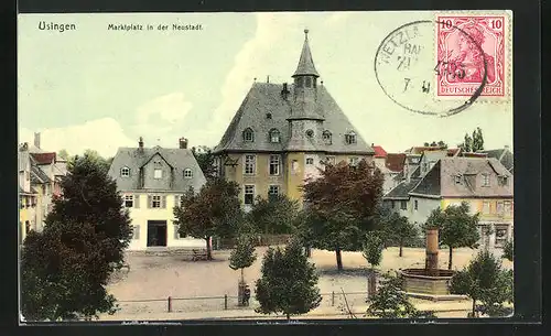 AK Usingen / Taunus, Marktplatz in der Neustadt