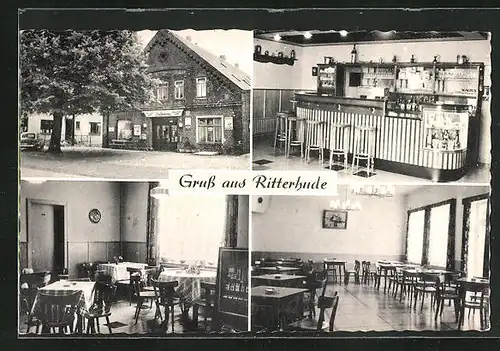 AK Ritterhude, Gasthof zum Schützenkrug, Inh. Henry Castens, Mehrfachansichten