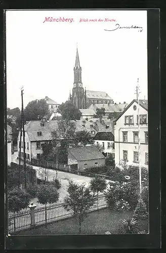 AK Münchberg, Blick auf die Kirche
