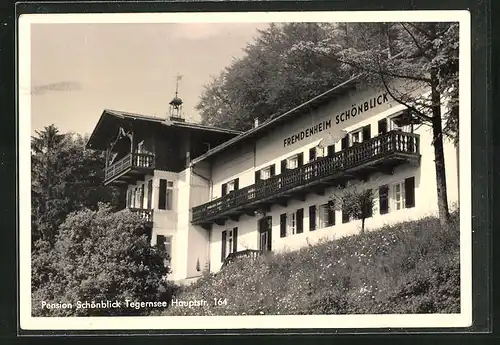 AK Tegernsee, Pension Schönblick, Hauptstrasse 164