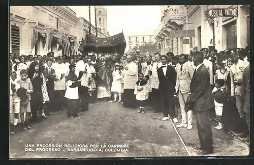 AK Barranquilla, Una Procesión Religiosa por la Carrera del Progreso