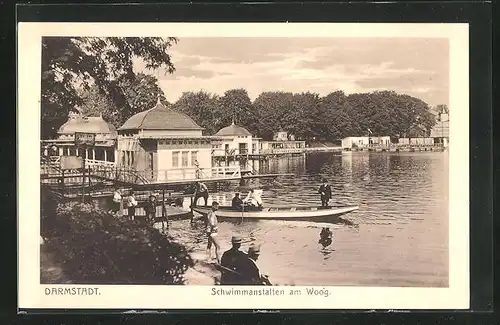 AK Darmstadt, Schwimmanstalten am Woog