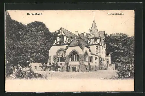 AK Darmstadt, Hotel Oberwaldhaus