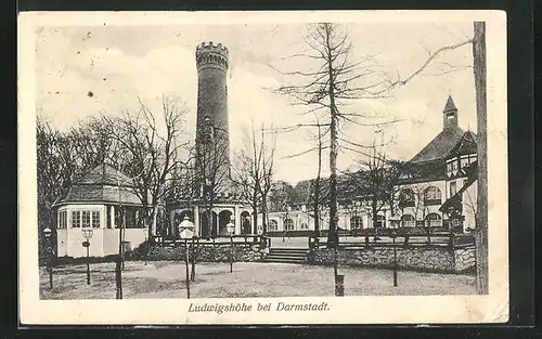 AK Darmstadt, Gasthaus Ludwigshöhe