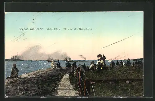 AK Möltenort, Kriegshafen in der Kieler Förde