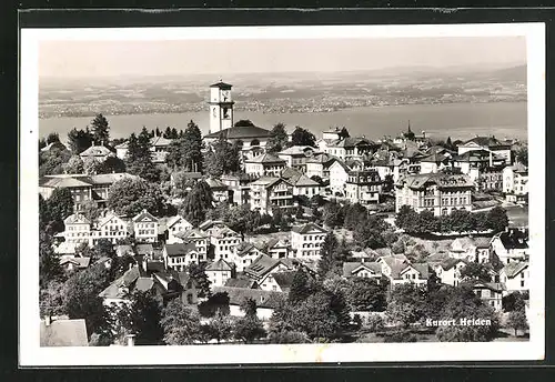 AK Heiden, Panoramablick aus der Vogelschau