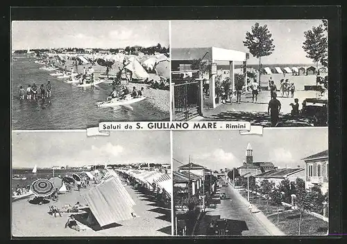 AK San Giuliano a mare, verschiedene Strand- und Ortsansichten