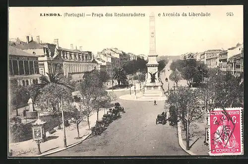 AK Lisboa, Praca dos Restauradores e Avenida da Liberdade