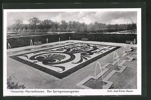 AK Hannover-Herrenhausen, Der Springwassergarten