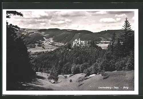 AK Leutenberg / Thür., Blick zur Burg