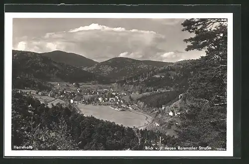 AK Herrenalb, Blick v.d. neuen Rotensoler Strasse