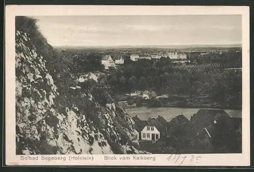 AK Segeberg, Blick vom Kalberg auf den Ort