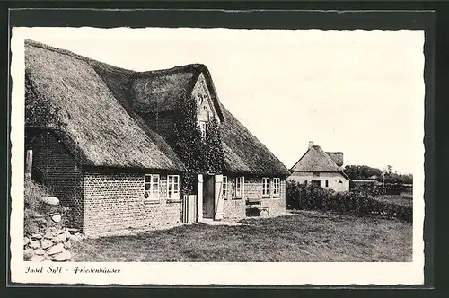 AK Sylt, Friesenhäuser auf der Insel