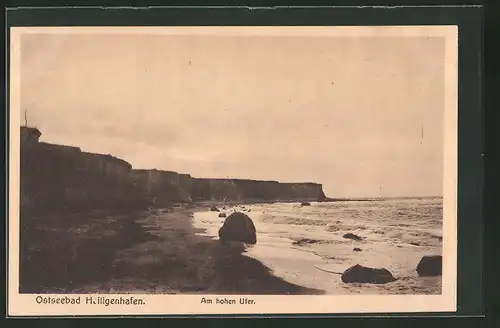 AK Heiligenhafen /Ostsee, Am hohen Ufer