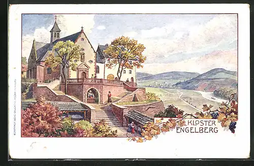 Künstler-AK Grossheubach, Kloster Engelberg