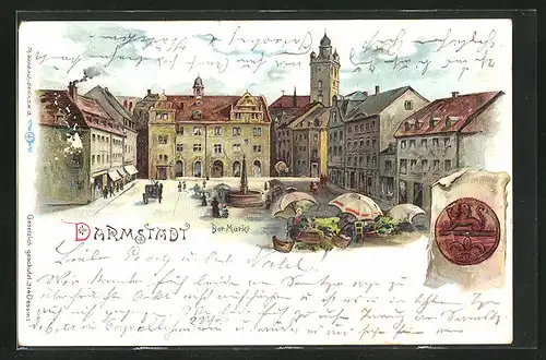 Lithographie Darmstadt, Markt