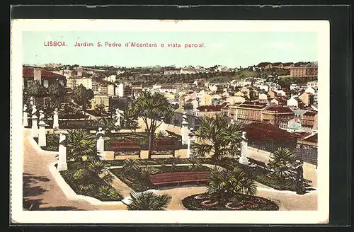 AK Lisboa, Jardim S. Pedro d'Alcantara e vista parcial
