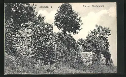 AK Strausberg, an der Stadtmauer
