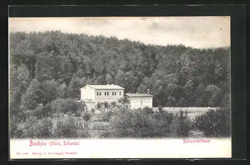 AK Buckow / Märk. Schweiz, Schweizerhaus am Waldrand