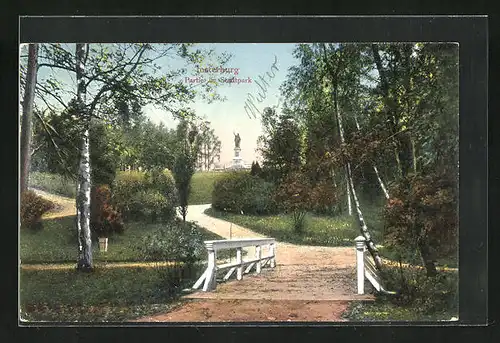 AK Insterburg, Idylle im Stadtpark