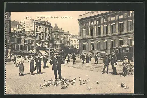 AK Liége, les Pigeons de la place St-Lambert