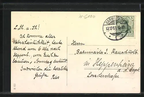 AK Darmstadt, Hessische Landesausstellung, Ortsansicht