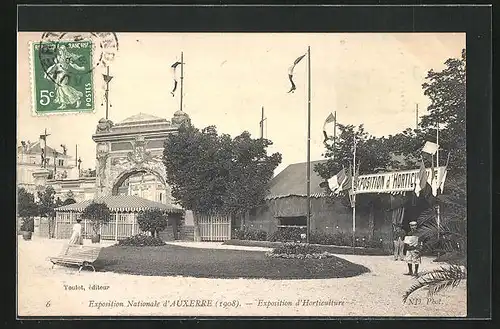 AK Auxerre, Exposition Nationale 1908, Exposition d'Horticulture