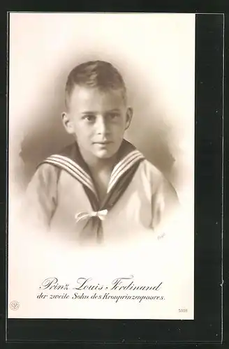 AK Prinz Louis Ferdinand, der zweite Sohn des Kronprinzenpaares