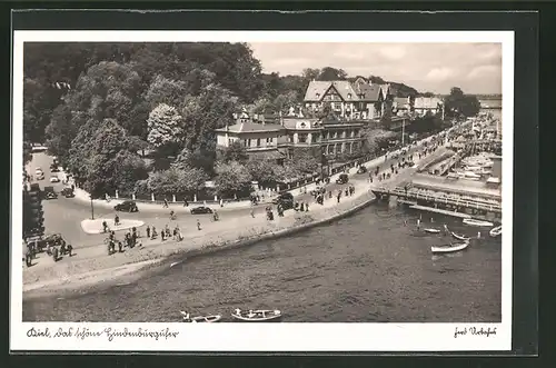 AK Kiel, Promenade am Hindenburgufer