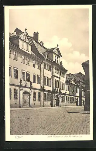 AK Erfurt, Alte Häuser in der Futterstrasse