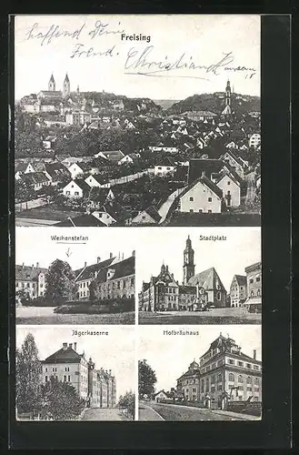 AK Freising, Weihenstefan, Jägerkaserne, Stadtplatz
