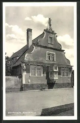 AK Gochsheim, Apostelhaus mit Predigtstuhl