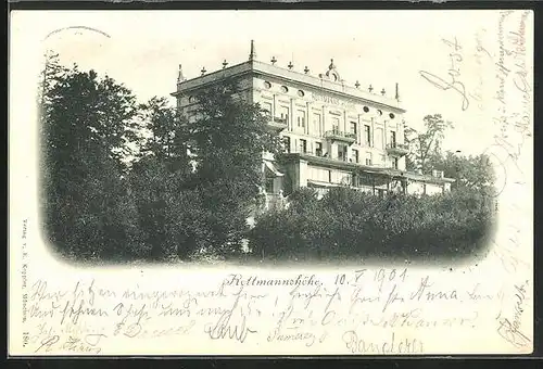 AK Rottmannshöhe, Ansicht vom Hotel