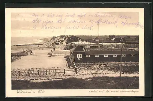 AK Westerland /Sylt, Blick auf die neuen Badeanlagen