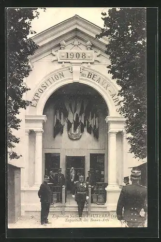 AK Auxerre, Exposition Nationale 1908, Exposition des Beaux-Arts