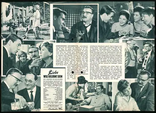Filmprogramm IFB Nr. 6413, Liebe will gelernt sein, Martin Held, Barbara Rütting, Götz George, Regie: Kurt Hoffmann