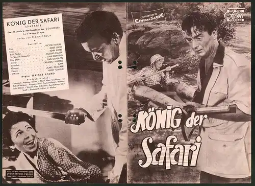 Filmprogramm DNF, König der Safari, Victor Mature, Janet Leigh, John Justin, Regie: Terence Young