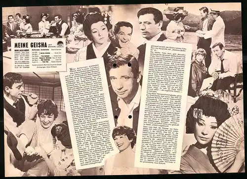 Filmprogramm IFB Nr. 6052, Meine Geisha, Shirley McLaine, Yves Montand, Regie: Jack Cardiff