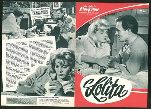 Filmprogramm IFB Nr. 6150, Lolita, James Mason, Shelley Winters, Regie: Stanley Kubrick