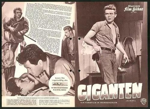 Filmprogramm IFB Nr. 3573, Giganten, Elizabeth Taylor, James Dean, Regie: George Stevens