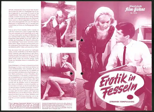 Filmprogramm IFB Nr. 7219, Erotik in Fesseln, Preston Sturges, Helene Melene, Regie: Irvin Berwick