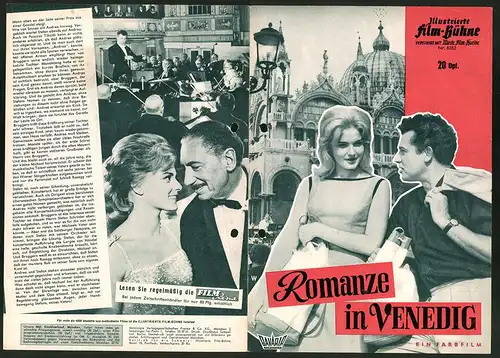 Filmprogramm IFB Nr. 6262, Romanze in Venedig, Willy Birgel, Ann Smyrner, Regie: Eduard von Borsody