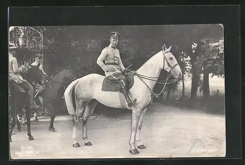 AK Kronprinz Wilhelm von Preussen in Uniform zu Pferde