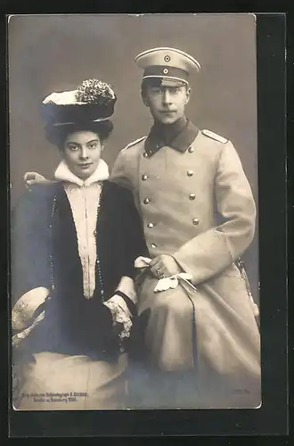 AK Kronprinz Wilhelm und Kronprinzessin Cecilie von Preussen