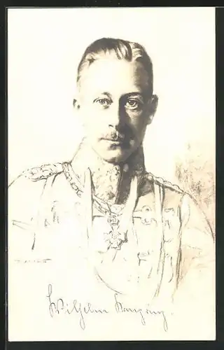 AK Kronprinz Wilhelm von Preussen in Uniform