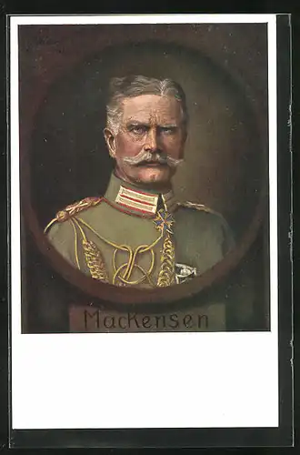 AK Portrait des Heerführer v. Mackensen, Heerführer