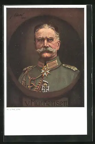 AK Portrait des Heerführer v. Mackensen, Heerführer